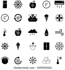 Freezer Icon Set Stock Vector (Royalty Free) 1095092042