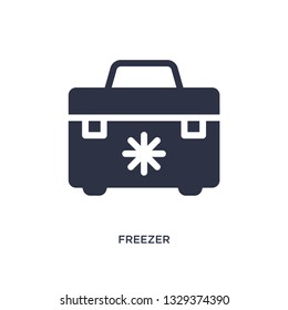 freezer icon. Simple element illustration from camping concept. freezer editable symbol design on white background. Can be use for web and mobile.