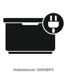 Freezer icon simple vector. Repair service. Home work