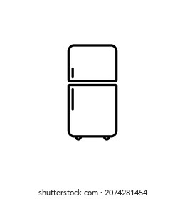 plantilla de logotipo de ilustración de vector de icono congelador para muchos fines. Aislado sobre fondo blanco.