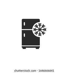 símbolo del vector de congelación aislado para diseño gráfico y web. color de plantilla de símbolo del congelador editable en fondo blanco.