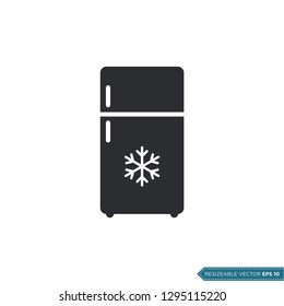 Freezer Icon Vector Template Illustration Design