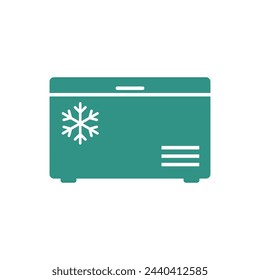 Freezer Icon Vector Template Illustration Design