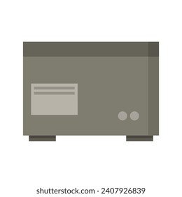 Freezer ilustrado sobre fondo blanco