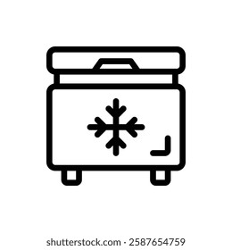 Freezer Outline Icon. Freezer Icon