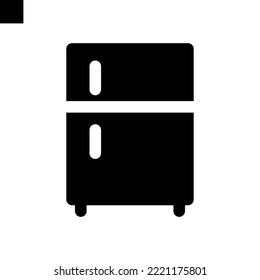 freezer refrigerator icon solid style vector