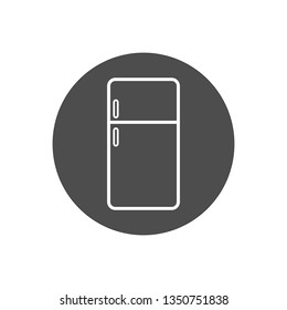 Freezer, refrigerator icon. Vector illustration, flat design.