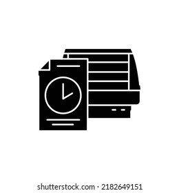 Freezer rental сolor line icon. Pictogram for web page, mobile app, promo. UI UX GUI design element. Editable stroke.