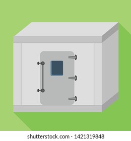 Freezer room icon. Flat illustration of freezer room vector icon for web design
