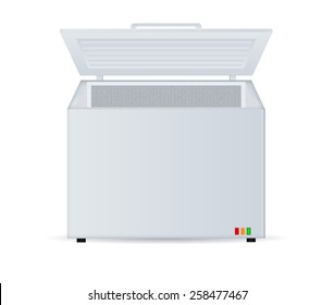 Freezer - vector drawing isolated
