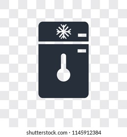 Freezer vector icon isolated on transparent background, Freezer logo concept