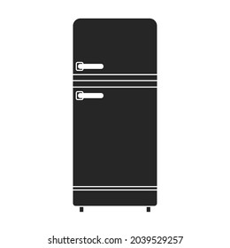 Freezer vector icon.Black vector icon isolated on white background freezer.