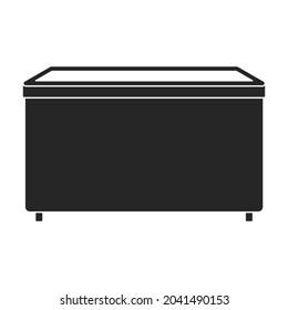 Freezer vector icon.Black vector icon isolated on white background freezer.