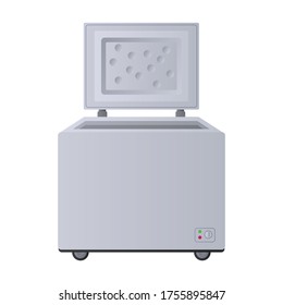 Freezer vector icon.Cartoon vector icon isolated on white background freezer.
