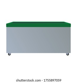 Icono de vector congelador.Icono de vector de dibujos animados aislado en el congelador de fondo blanco.