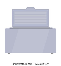 Icono de vector congelador.Icono de vector de dibujos animados aislado en el congelador de fondo blanco.
