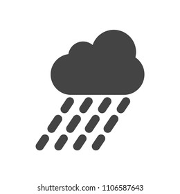 Freezing rain vector icon