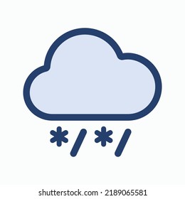 Freezing Rain vector - Weather Icon - vector