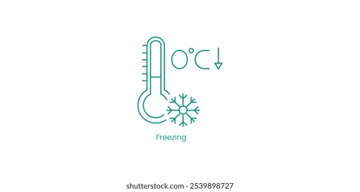 Freezing Vector Icon for Food Preservation and Storage