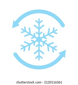 freezing vector icon illustration isolated on white background