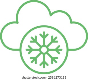 Freezing Weather vector icon. Can be used for printing, mobile and web applications.
