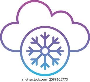Freezing Weather vector icon. Can be used for printing, mobile and web applications.