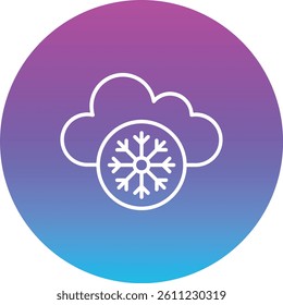Freezing Weather vector icon. Can be used for printing, mobile and web applications.
