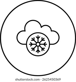 Icono de Vector de Clima congelado. Se puede utilizar para aplicaciones de impresión, móviles y de Web.