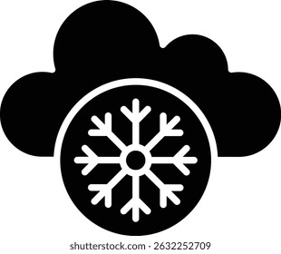 Icono de Vector de Clima congelado. Se puede utilizar para aplicaciones de impresión, móviles y de Web.