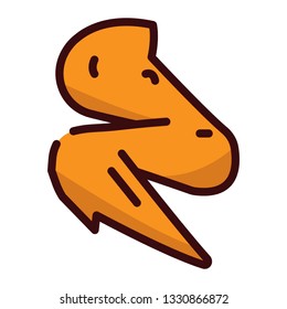 Freid Chicken simple icon