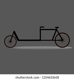 freight bike vector icons