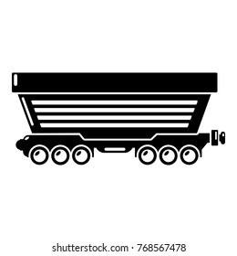 Freight car icon. Simple illustration of freight car vector icon for web