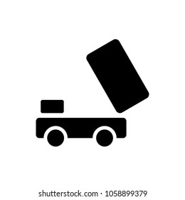 freight car icon, vector illustration