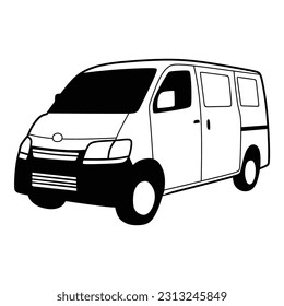 freight car logo black white, symbol simple illustration