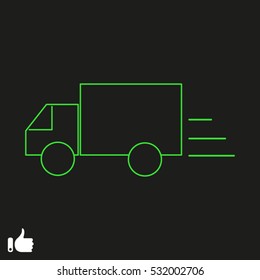 Freight car, transportation, icon, vector illustration EPS 10