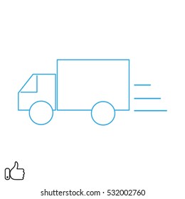 Freight car, transportation, icon, vector illustration EPS 10