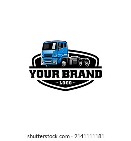 freight delivery truck, semi truck, dump truck isolated vector