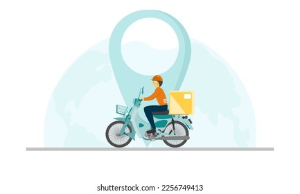 Freight Forwarders are delivering goods to customers on motorbikes to bring the goods to their destinations.