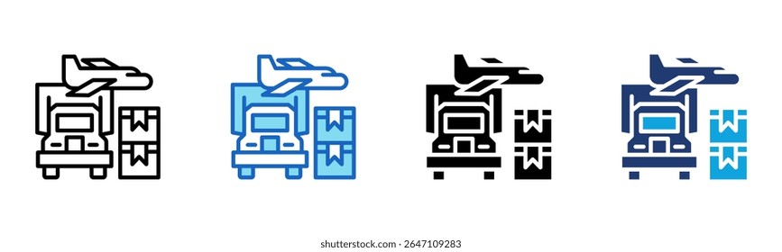 Icono de reenvío de carga Ilustración vectorial de estilo múltiple