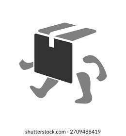 Projeto do logotipo do serviço de despacho de cargas