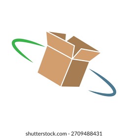 Projeto do logotipo do serviço de despacho de cargas