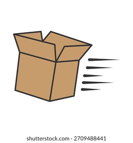 Projeto do logotipo do serviço de despacho de cargas