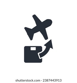 freight icon. vector.Editable stroke.linear style sign for use web design,logo.Symbol illustration.