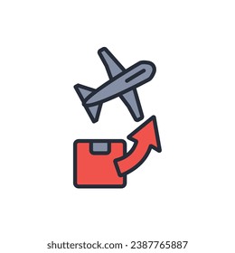 freight icon. vector.Editable stroke.linear style sign for use web design,logo.Symbol illustration.