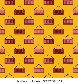 Freight Red Container vector Delivery concept creative seamless pattern