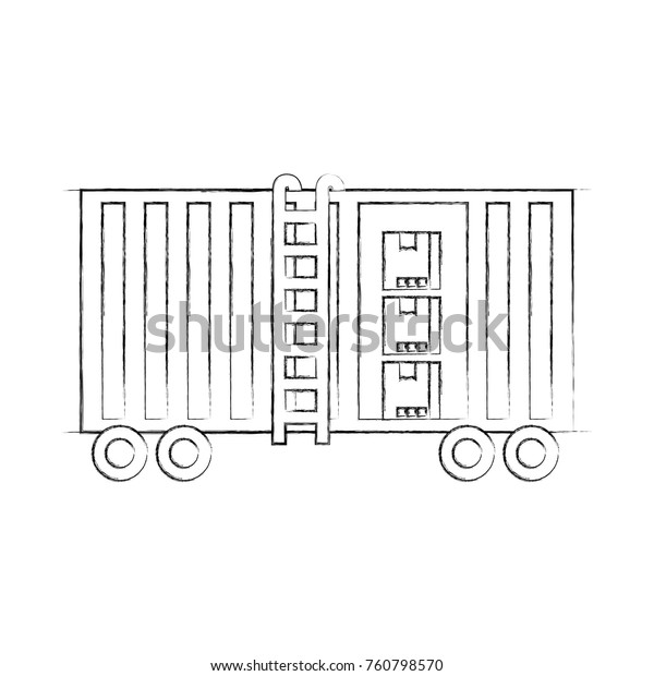 freight train cargo car container and boxes
logistics transport design
element