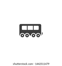 Freight Train vector glyph style icon