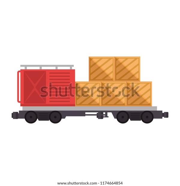 freight\
train wagon with containers logistic\
service