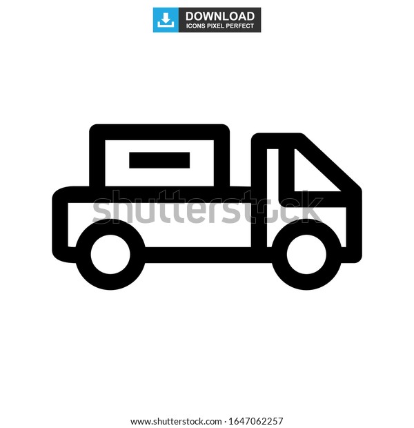 freight truck icon or
logo isolated sign symbol vector illustration - high quality black
style vector icons
