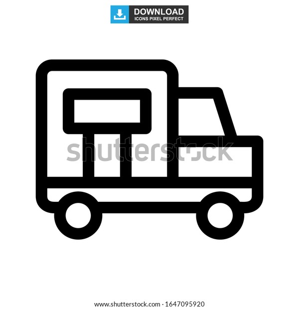 freight truck icon or\
logo isolated sign symbol vector illustration - high quality black\
style vector icons\
